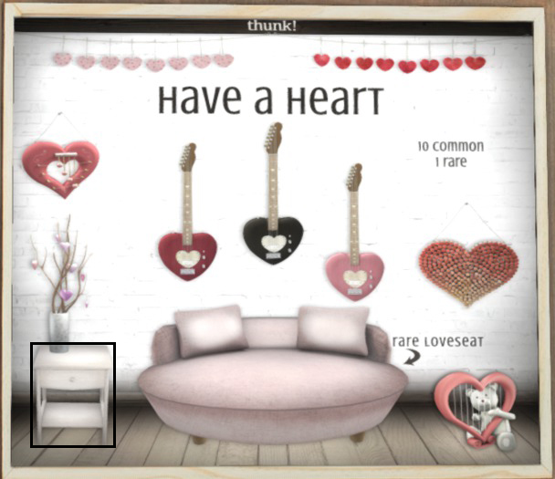 Thunk! Valentine End Table