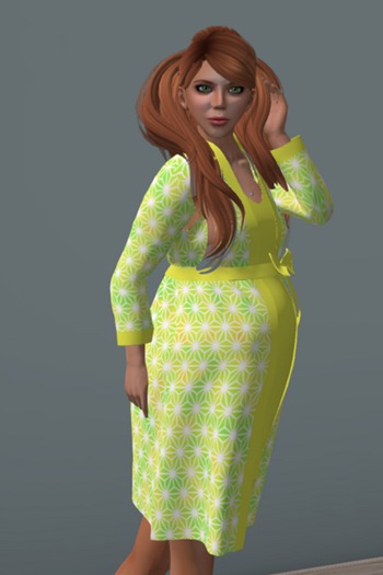 Lemon Lime Maternity robe