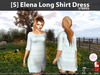 s elena long shirt dress stripes pic