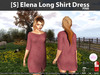 s elena long shirt dress pink pic