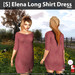 s elena long shirt dress pink ad