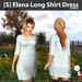 s elena long shirt dress stripes ad