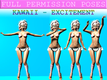 .:S.C:. Designer Poses - Kawaii Excitement Set