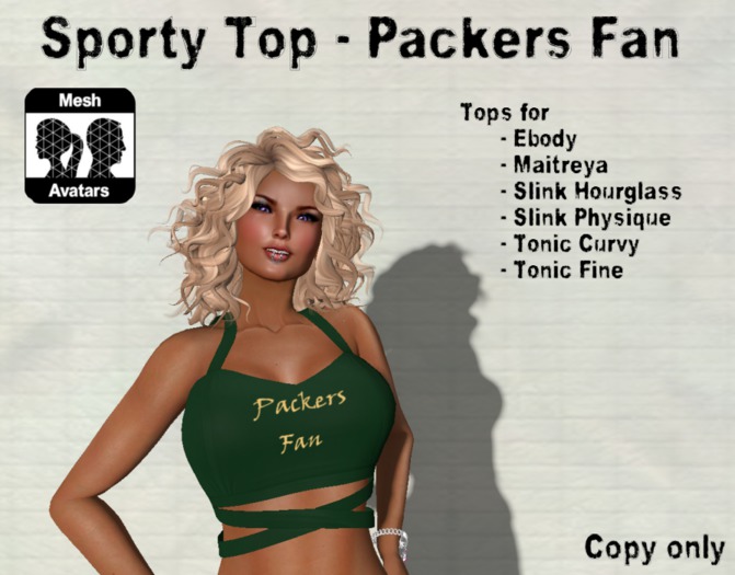 Sporty Top Packers Fan