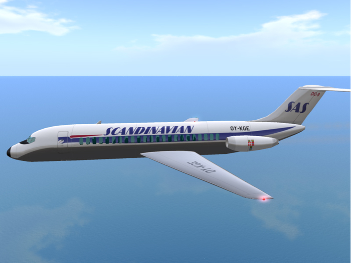 APLY DC-9 Scandinavian Airlines Jet