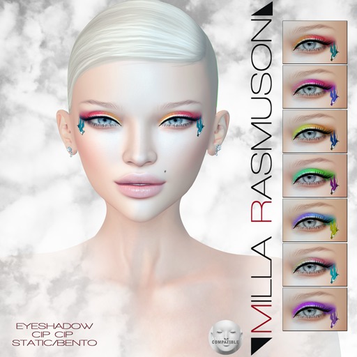 Second Life Marketplace - MRM "Cip cip" Eyes Makeup Static/ Bento ...