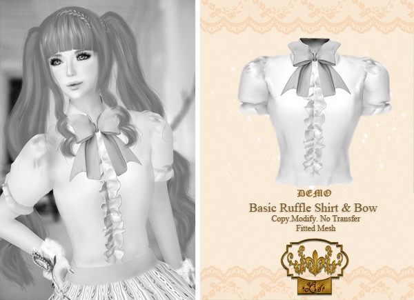 *: Lis :* Basic Ruffle Shirt & Bow [DEMO]