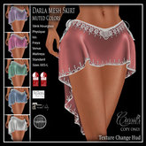 CB~Darla Mesh Skirt (box) Muted colors