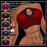 CB~Darla Mesh Top (box) Darks