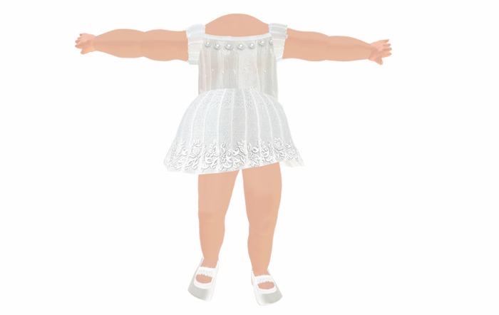 U_B:. White Dress (CLOTHES)