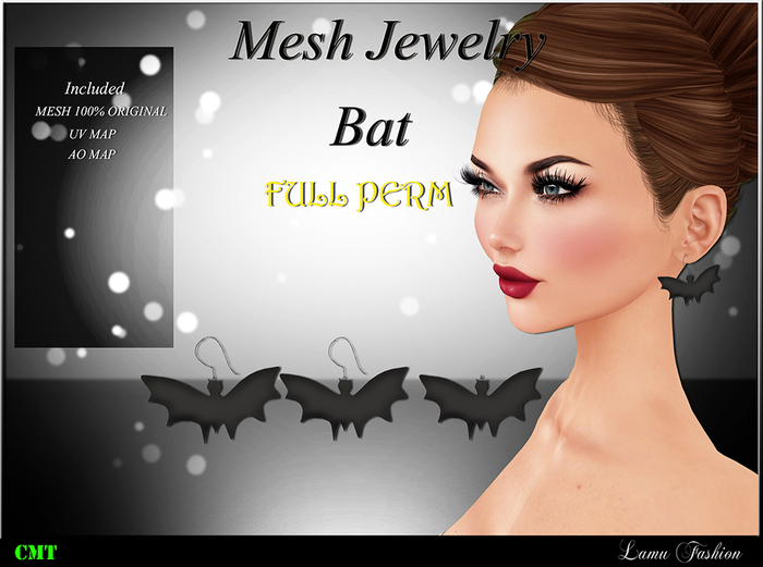 -Lamu Fashion-Mesh Jewelry Bat FULL PERM