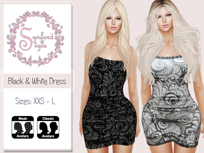 SS* Black & White Dress {Add / Wear}