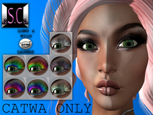 .:S.C:. Eyelashes - Long & Wild HUD - CATWA ONLY