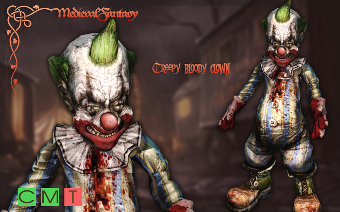 [MF] Mesh creepy bloody clown (boxed)