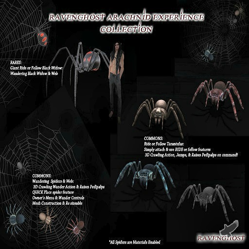 Ravenghost Rideable Tarantula Blue **Add Me**