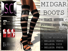 .:S.C:. Midgar Boots - Black Meteor