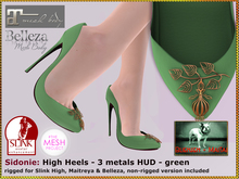 Bliensen + MaiTai - Sidonie - Pumps for Slink, Maitreya, Belleza and TMP - green