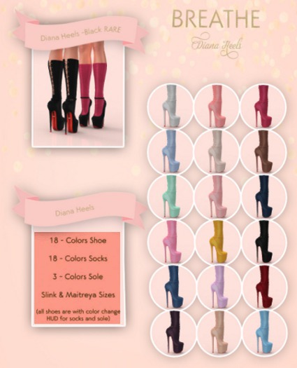 [BREATHE]-Diana Heels-Black-RARE