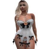 -Pixicat- Temptation.Corset - White nr.3 (m)