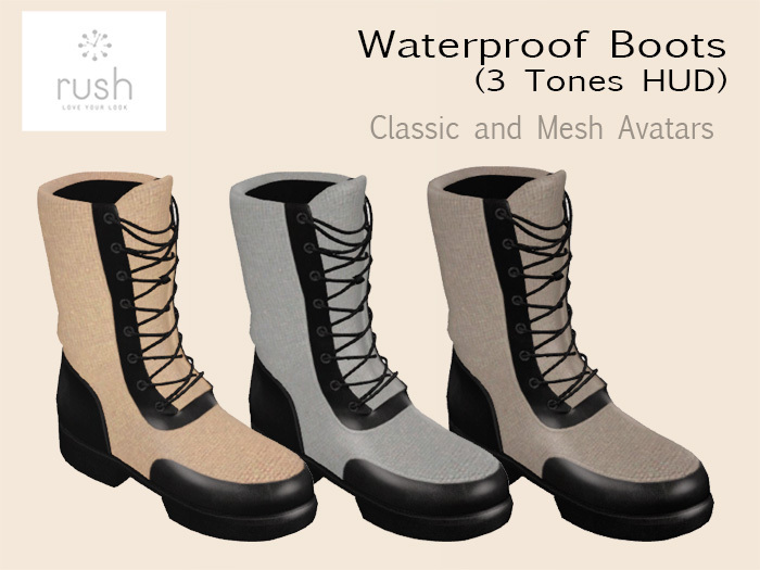 RUSH Waterproof Boots ( 3 Colors ) Pack