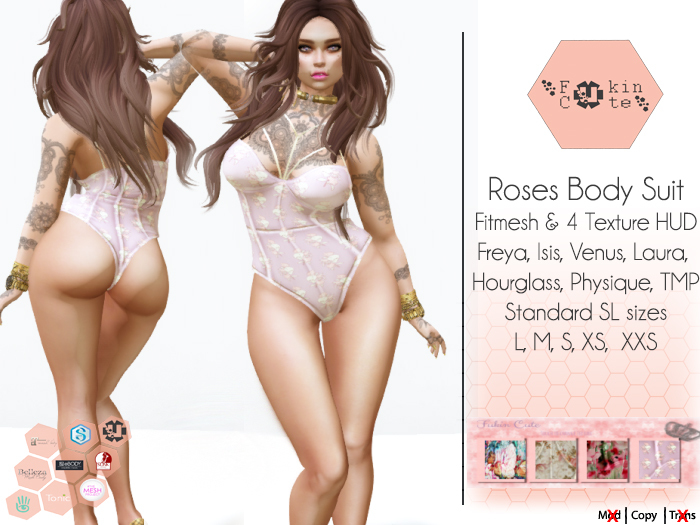 Fukin Cute Body Suit Roses HUD  *ADD ME DO NO REZ*