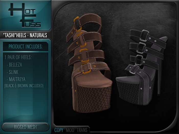 Hot Fuss "Tashi" Heels - NATURALS - DEMO