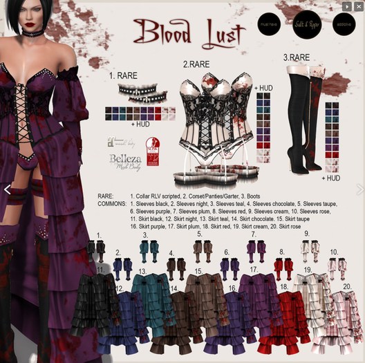 S&P Blood Lust Skirt chocolate (rez to unpack)