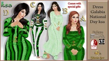 Dress Galabia National Day ksa  (B)