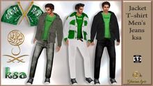Jacket w T-shirt & Pants -  