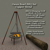 Owen Bowl BBQ Copper Metal Set