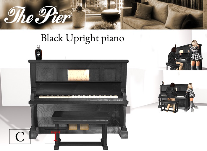 Upright Piano(Black)