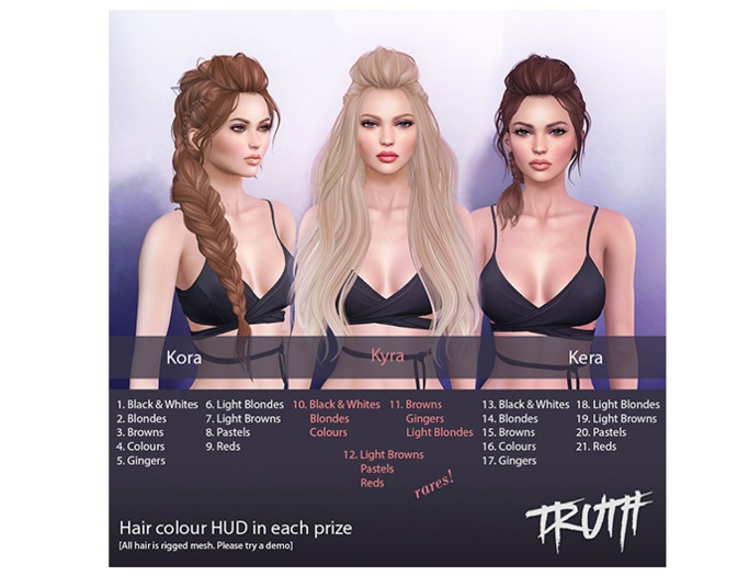 TRUTH HAIR Kyra [L/Browns Pastels Reds] Boxed RARE