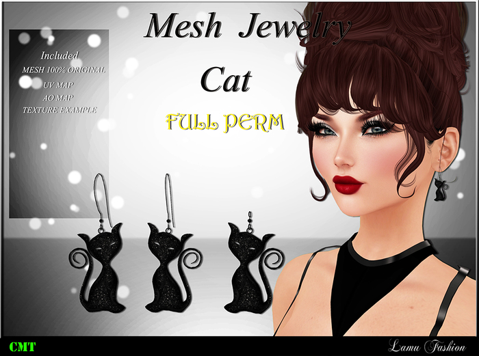 -Lamu Fashion-Mesh Jewelry Cat FULL PERM