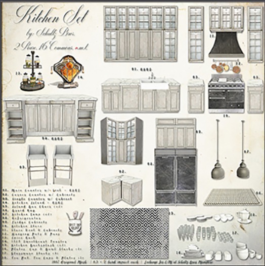 [Schultz Bros.] 04. Kitchen Island - RARE