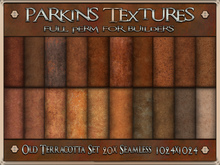 Parkins Textures - Old Terracotta - 20x Full Perm Seamless, 1024x1024, Flower Pot, Vase, Amphora, Clay, Chimney, Pipe