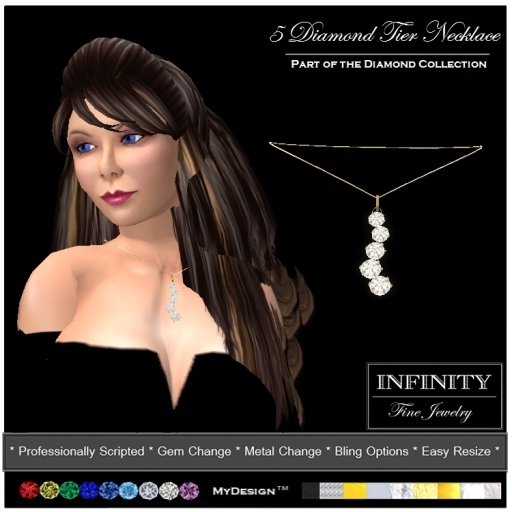 *INFINITY* 5 Tier Diamond Necklace