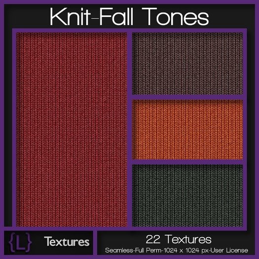 {L} Knit Fabric-Fall Tones