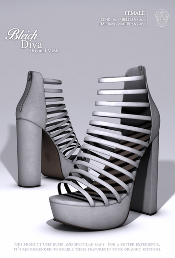 Bleich . Mesh Diva - White