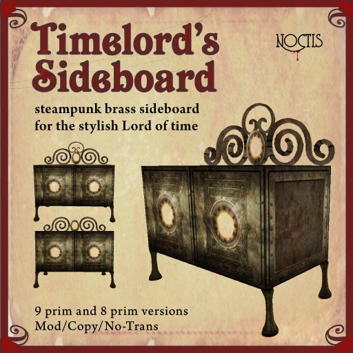 Timelord Steampunk Sideboard SALE