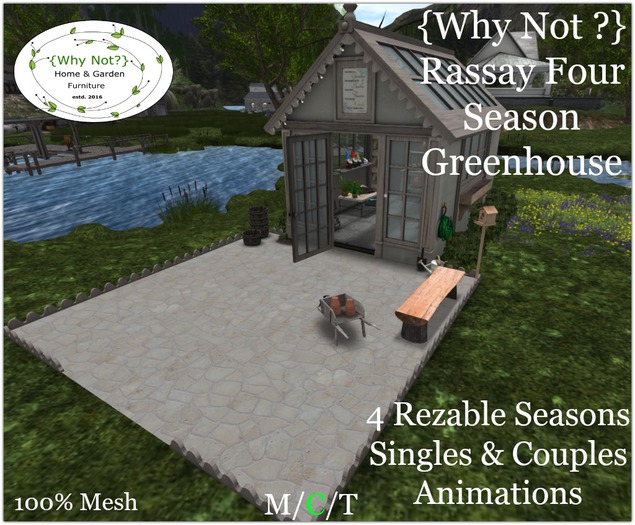 {Why Not ?} Rassay Four Season Greenhouse-Boxed