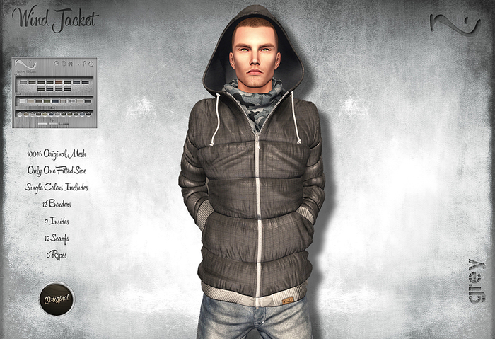 -NU- Wind Jacket Grey