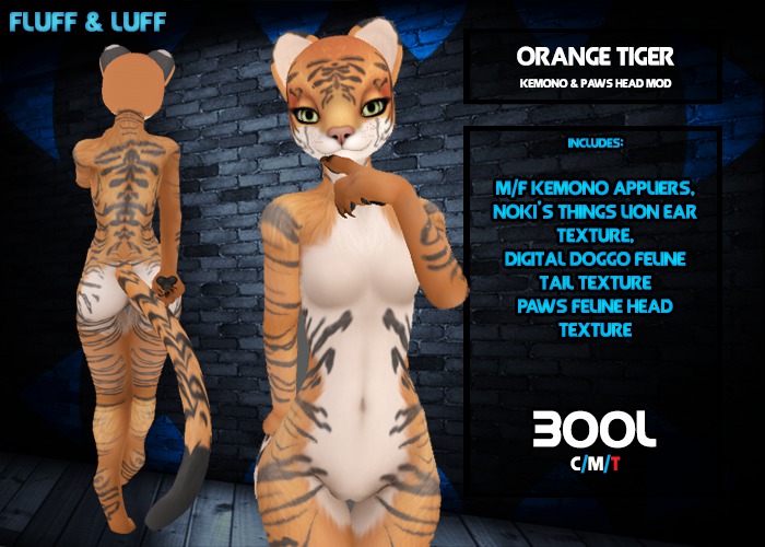 F&L - Tiger  - Kemono Mod - Orange
