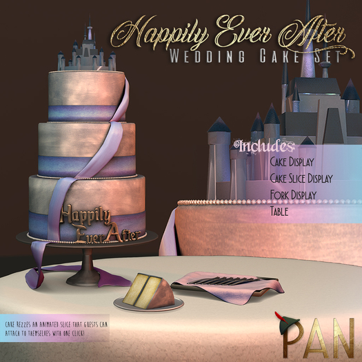 *PAN* Happily Ever After - Wedding Cake Set