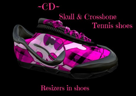 skull tennis shoes