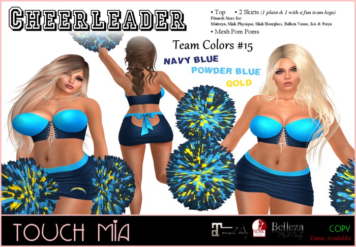 {TOUCH MIA} Cheerleader Team Colors #15