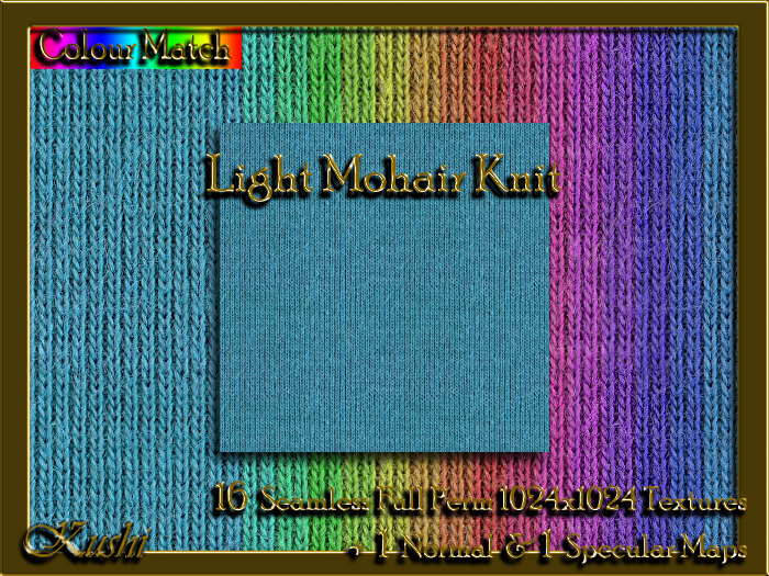 !Kushi! LightMohairKnit Textures -WEAR TO UNPACK