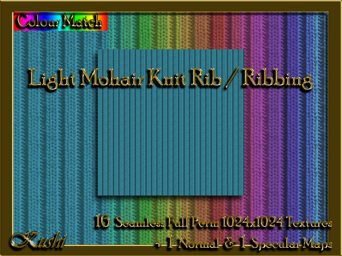 Light Mohair Knit Rib / Ribbing Textures