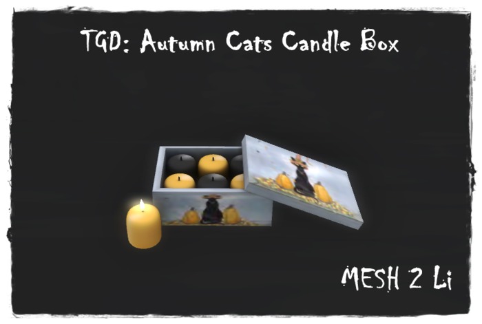 TGD: Product Bag Autumn Cats Candle Box