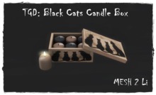 TGD: Product Bag Black Cats Candle Box