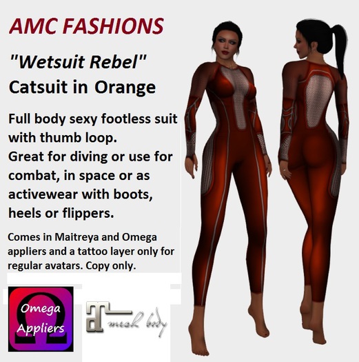 AMC Wetsuit Rebel Orange